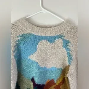 Anthropologie Sweaters Anthropologie Sleeping On Snow Fall Autumn Loveliest Landscape Knit Sweater Xs Poshmark